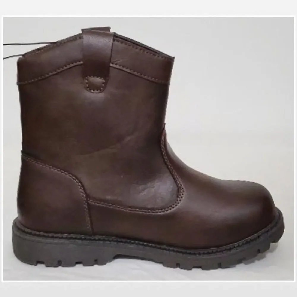 New Brown Boots Kid Boy Western Shoes
